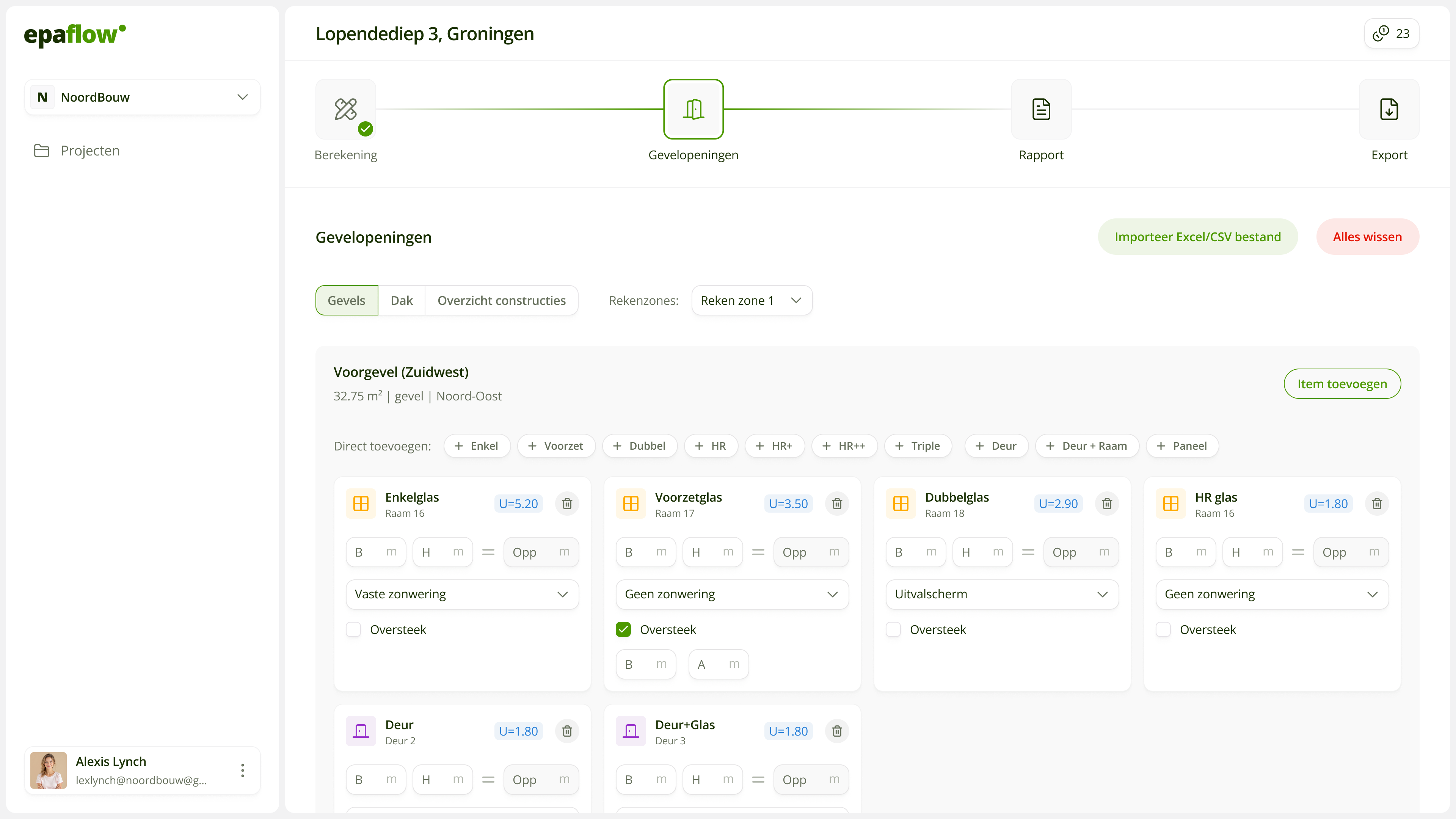 Epaflow gevelopeningen workflow